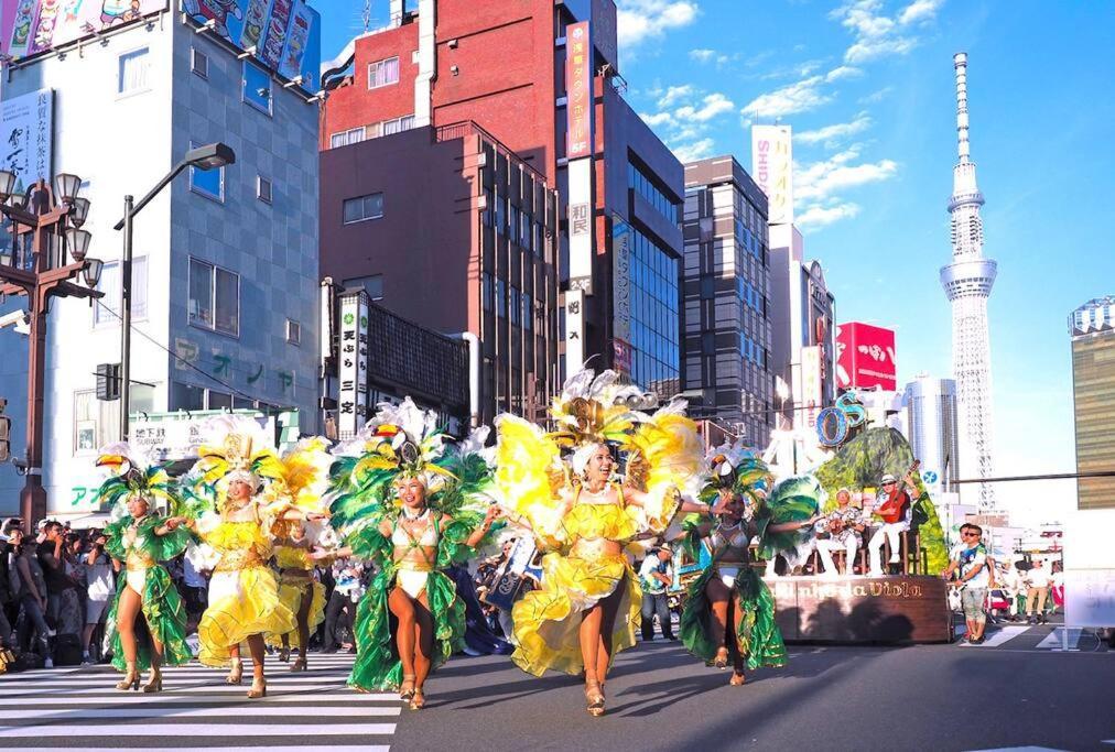 203 Oshiage Sta 3Mins Walk! Wi-Fi Elevator 4Pax Daire Tokyo Dış mekan fotoğraf